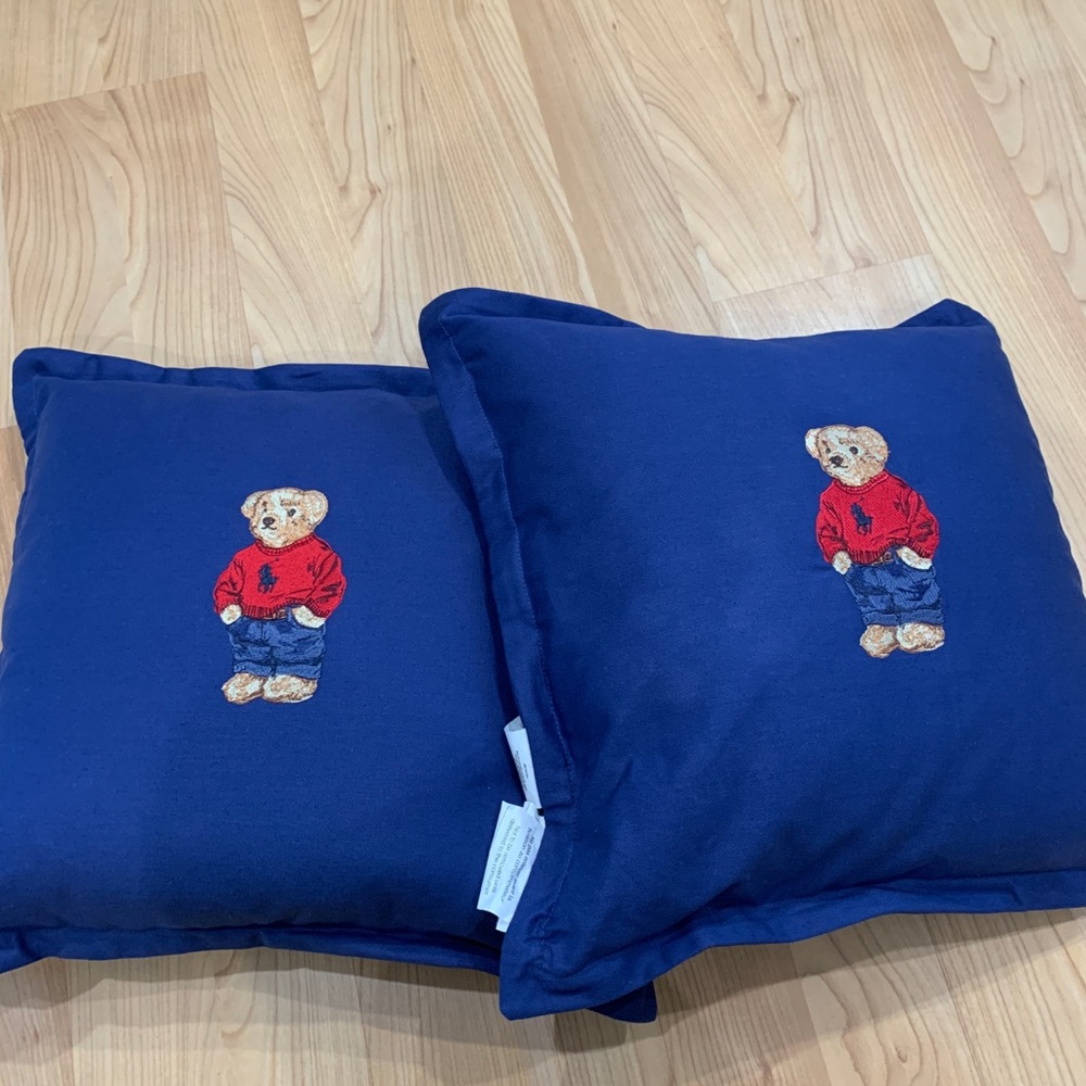 Polo Bear Throw Pillow
